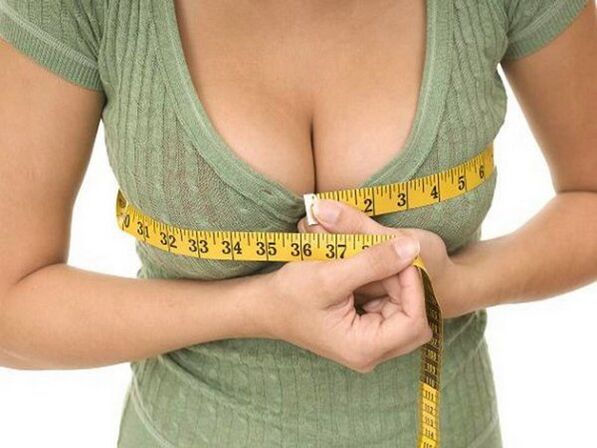 Breast measurement after breast augmentation