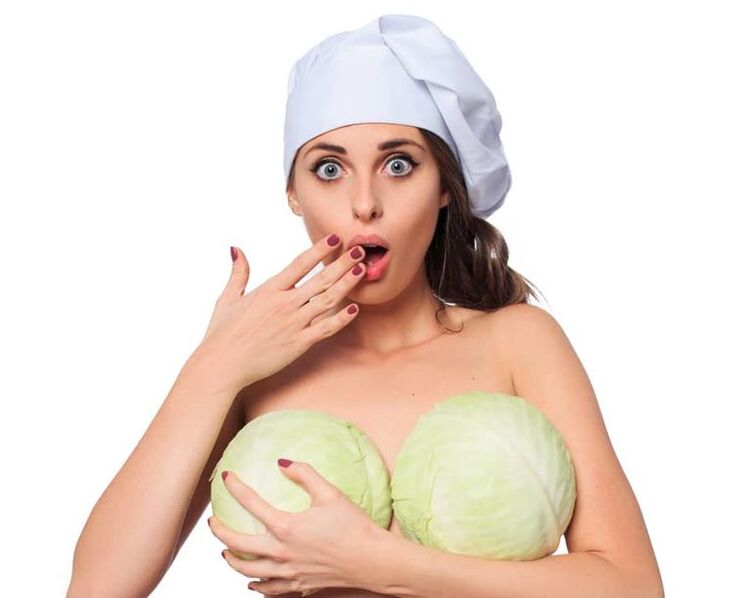 Cabbage increases breast size