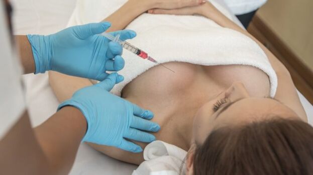 Hyaluronic acid breast augmentation surgery